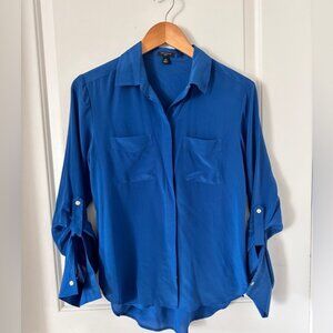 Ann Taylor 100% Silk Long Sleeve